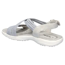 Herren Die moderne Hausfrau Aktiv-Klettsandale "Lara" grau