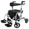 Die moderne Hausfrau Aluminium Hybrid Rollator und Transportrollstuhl - AT51005