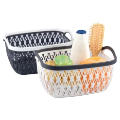 Die moderne Hausfrau Aufbewahrungskorb, 2 Stück groß, (LxBxH) 34x28x20 cm