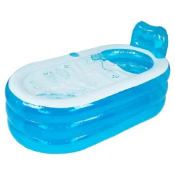 Die moderne Hausfrau Aufblasbare Badewanne blau