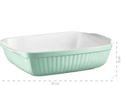 Die moderne Hausfrau Auflaufform, Keramik Kitchen Time Grün