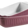 Die moderne Hausfrau Auflaufform-Set, Keramik KITCHEN TIME Berry