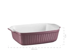 Die moderne Hausfrau Auflaufform-Set, Keramik KITCHEN TIME Berry