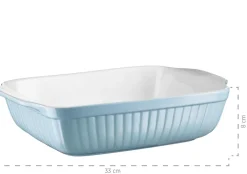 Die moderne Hausfrau Auflaufform-Set, Keramik KITCHEN TIME Blau