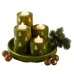 Die moderne Hausfrau Auspuste-Teelichter, 4 Stück