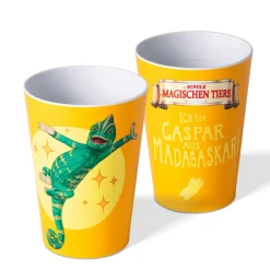 Die moderne Hausfrau AWAVE Die Schule der Magischen Tiere Trinkbecher 250 ml rPET Set 4-teilig, mit Eichstrich