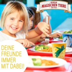 Die moderne Hausfrau AWAVE Die Schule der Magischen Tiere Trinkbecher 250 ml rPET Set 4-teilig, mit Eichstrich