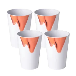 Die moderne Hausfrau AWAVE Trinkbecher 400 ml rPET Set 4-teilig, mit Eichstrich