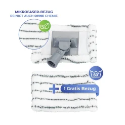 Die moderne Hausfrau Bad- & Fliesenwischer „Profi“ mit 2 Bezügen