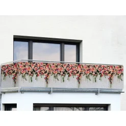 Die moderne Hausfrau Balkon-Sichtschutz Rosen