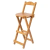 Die moderne Hausfrau Bambus Barhocker klappbar