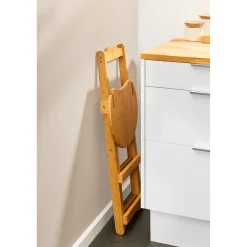 Die moderne Hausfrau Bambus Barhocker klappbar