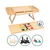 Die moderne Hausfrau Bambus Spiel- und Puzzletisch "Magnet 4 in 1"