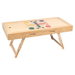 Die moderne Hausfrau Bambus Spiel- und Puzzletisch 