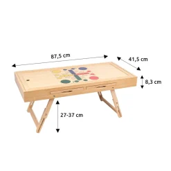 Die moderne Hausfrau Bambus Spiel- und Puzzletisch 