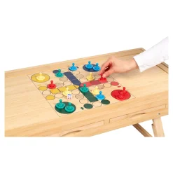 Die moderne Hausfrau Bambus Spiel- und Puzzletisch 