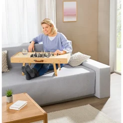 Die moderne Hausfrau Bambus Spiel- und Puzzletisch 