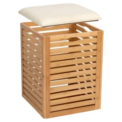 Die moderne Hausfrau Bambus-Aufbewahrungshocker