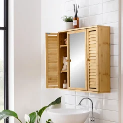 Die moderne Hausfrau Bambus-Hängeschrank