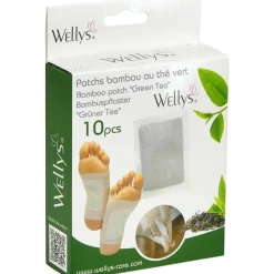 Die moderne Hausfrau Bambus-Pflaster Grüner Tee, 10 Stück
