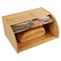 Die moderne Hausfrau Bambus-Rollbrotkasten mit Motiv