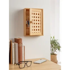 Die moderne Hausfrau Bambus-Schlüsselschränkchen