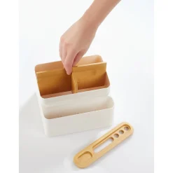 Die moderne Hausfrau Bambus-Schreibtisch-Organizer