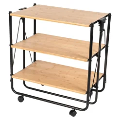 Die moderne Hausfrau Bambus-Servierwagen, klappbar
