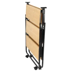 Die moderne Hausfrau Bambus-Servierwagen, klappbar