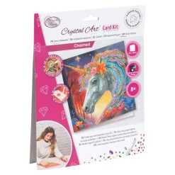 Die moderne Hausfrau Bastel-Set, Crystal Art Einhorn