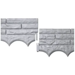 Die moderne Hausfrau Beeteinfassung "Gartenmauer" Stein