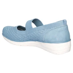 Damen Die moderne Hausfrau Bequem-Ballerina "Federleicht" rauchblau