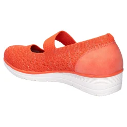 Damen Die moderne Hausfrau Bequem-Ballerina "Federleicht" orange