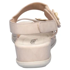 Damen Die moderne Hausfrau Bequem-Klettsandale „Daniela“ beige