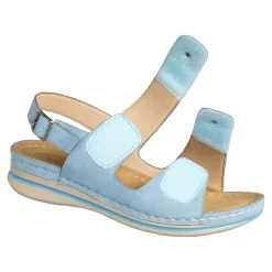 Damen Die moderne Hausfrau Bequem-Klettsandalette 