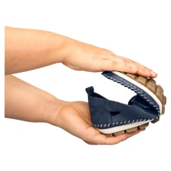 Damen Die moderne Hausfrau Bequem-Slipper „Bianca“ marine