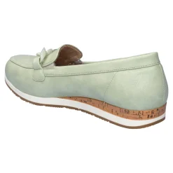Damen Die moderne Hausfrau Bequem-Slipper „Diana“ grün