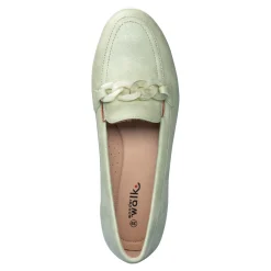 Damen Die moderne Hausfrau Bequem-Slipper „Diana“ grün