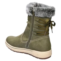 Damen Die moderne Hausfrau Bequem-Stiefel „Claudia“ grün