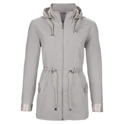 Damen Die moderne Hausfrau Übergangsjacke "Linda" steingrau