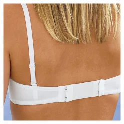 Damen Die moderne Hausfrau BH-Verlängerung, 3 Stück 2 Häkchen weiß