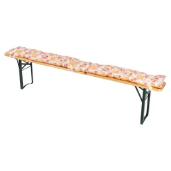 Die moderne Hausfrau Bierbank-Auflage „Rose“ gelb