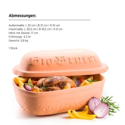 Die moderne Hausfrau Bio Bräter, Ton -