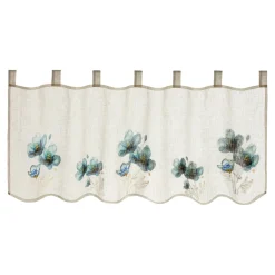 Die moderne Hausfrau Bistrogardine „Floraler Traum“