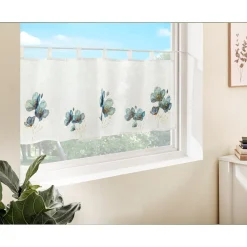 Die moderne Hausfrau Bistrogardine „Floraler Traum“