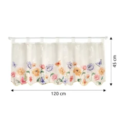 Die moderne Hausfrau Bistrogardine „Frühlingszauber“