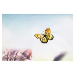 Die moderne Hausfrau Bistrogardine „Katzen-Spielplatz“