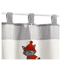 Die moderne Hausfrau Bistrogardine „Winterkätzchen“