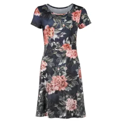 Damen Die moderne Hausfrau Blumenkleid "Wildrose" Wildrose