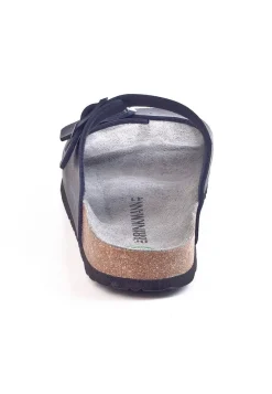 Herren Die moderne Hausfrau BONILLO Pantoletten blau